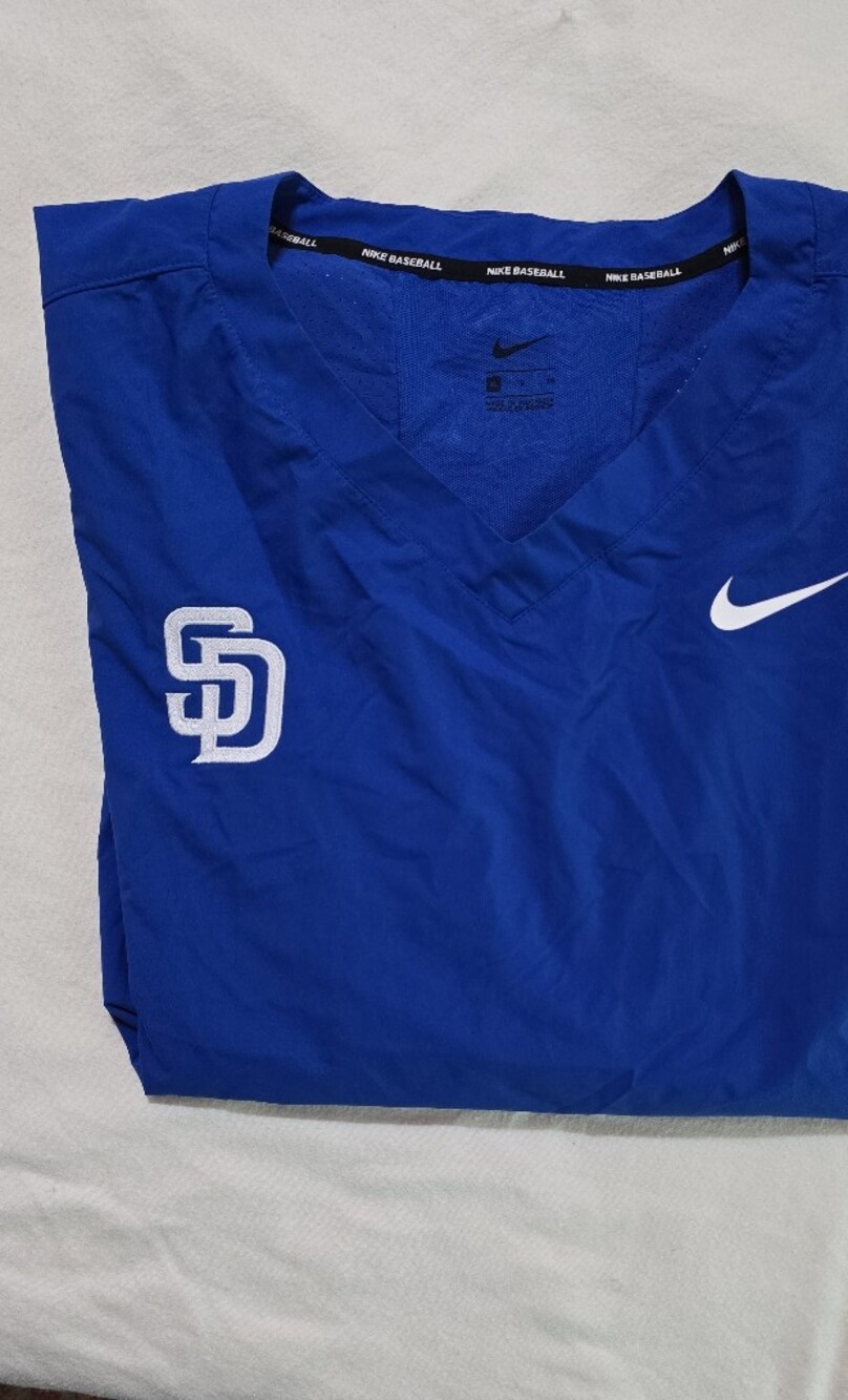 Nike Baseball San Diego Padres Dugout Batting Practice Pullover Jacket Men's XL